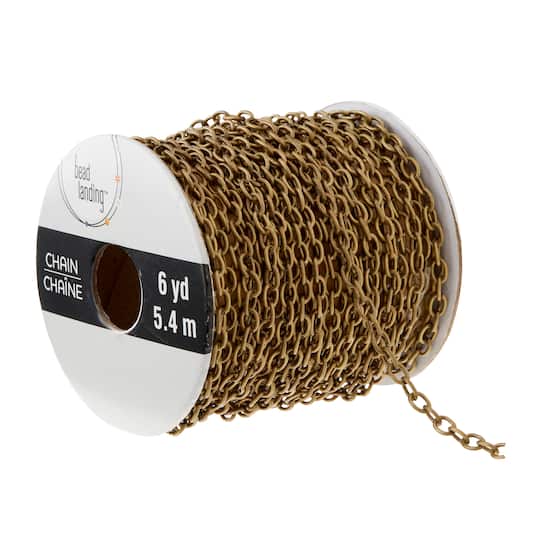 6 Pack: 6yd. Oxidized Brass Chain Spool by Bead Landing&#x2122;
